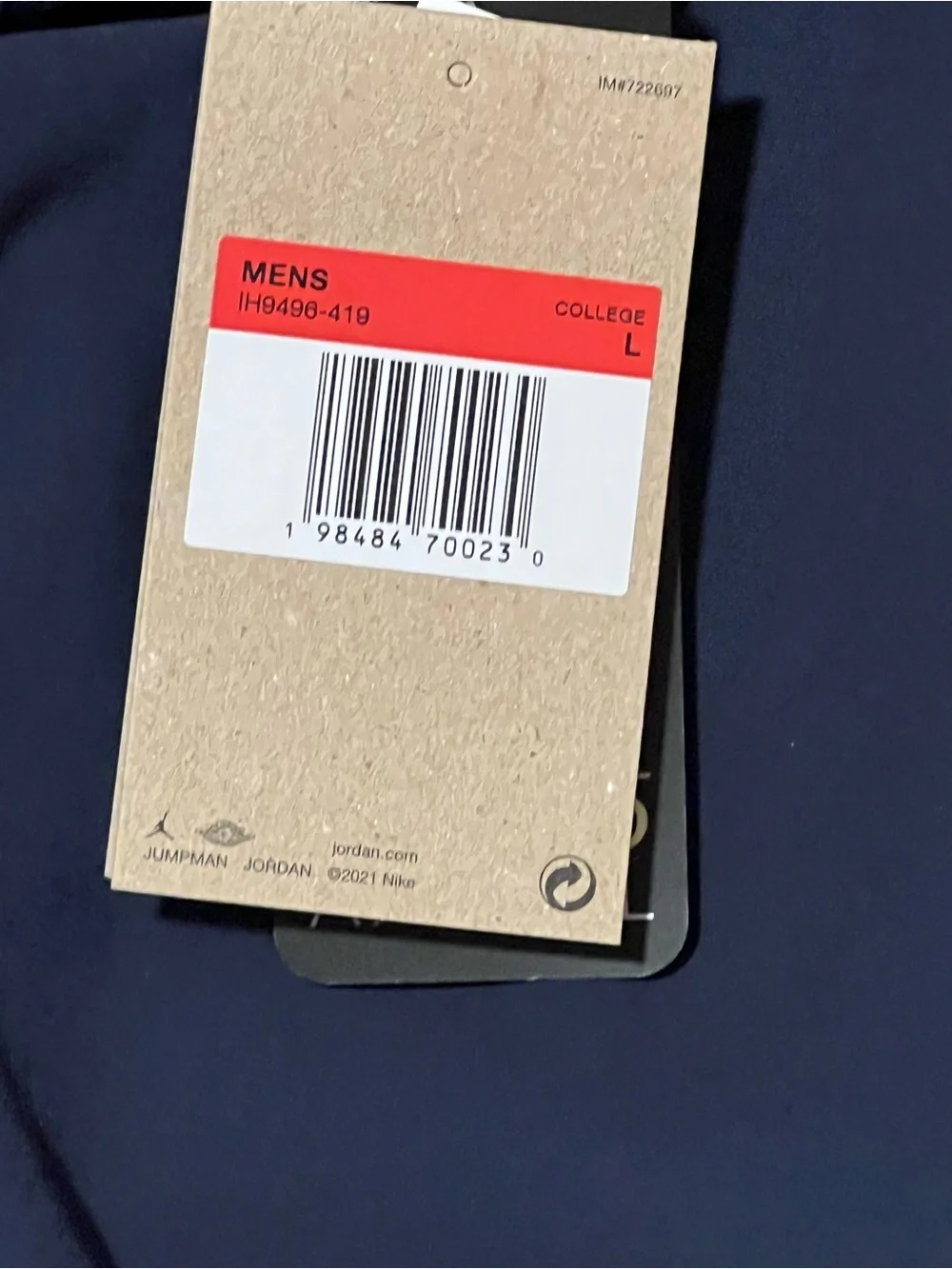 Jordan Brand Nike Michigan Wolverines PE Sideline Pants 2025 IH9496-419 Mens L